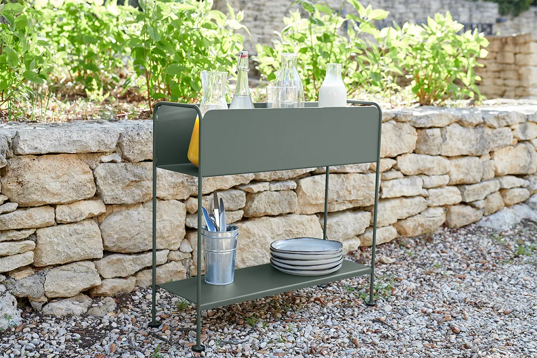 Picolino plant holder h.63 cm, Clay grey (grå) Fermob