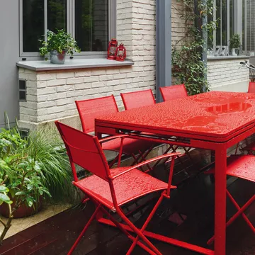 Plein Air karmstol - Chili (röd) - Fermob