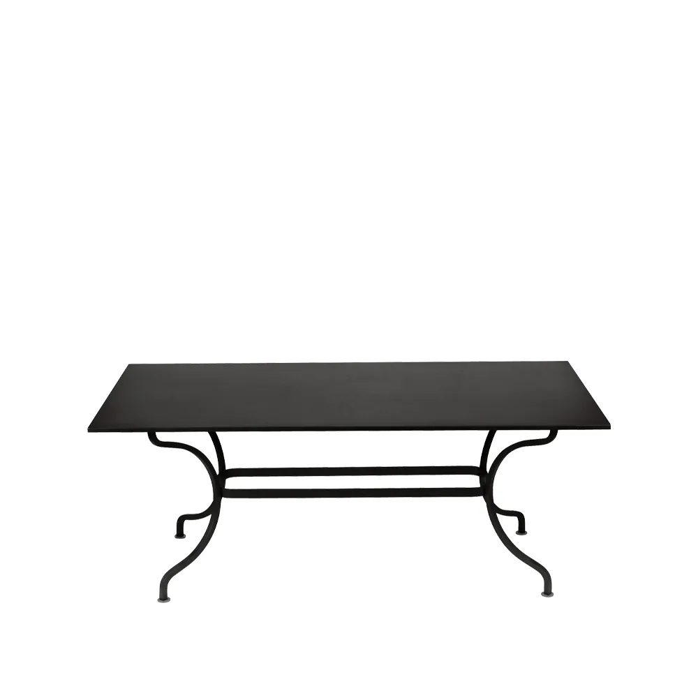 Romane bord rektangulärt, Liquorice (svart) Fermob