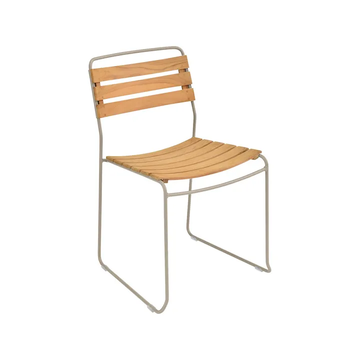Surprising Teak stol - Nutmeg (beige) - Fermob