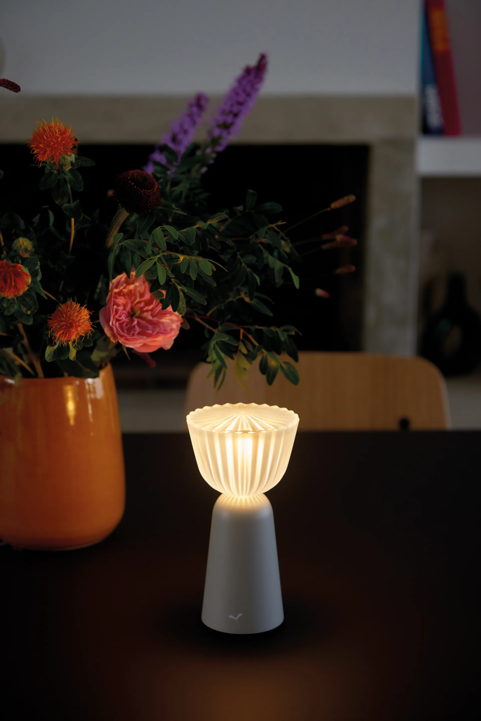 Swiing portabel bordslampa, Clay grey (grå) Fermob