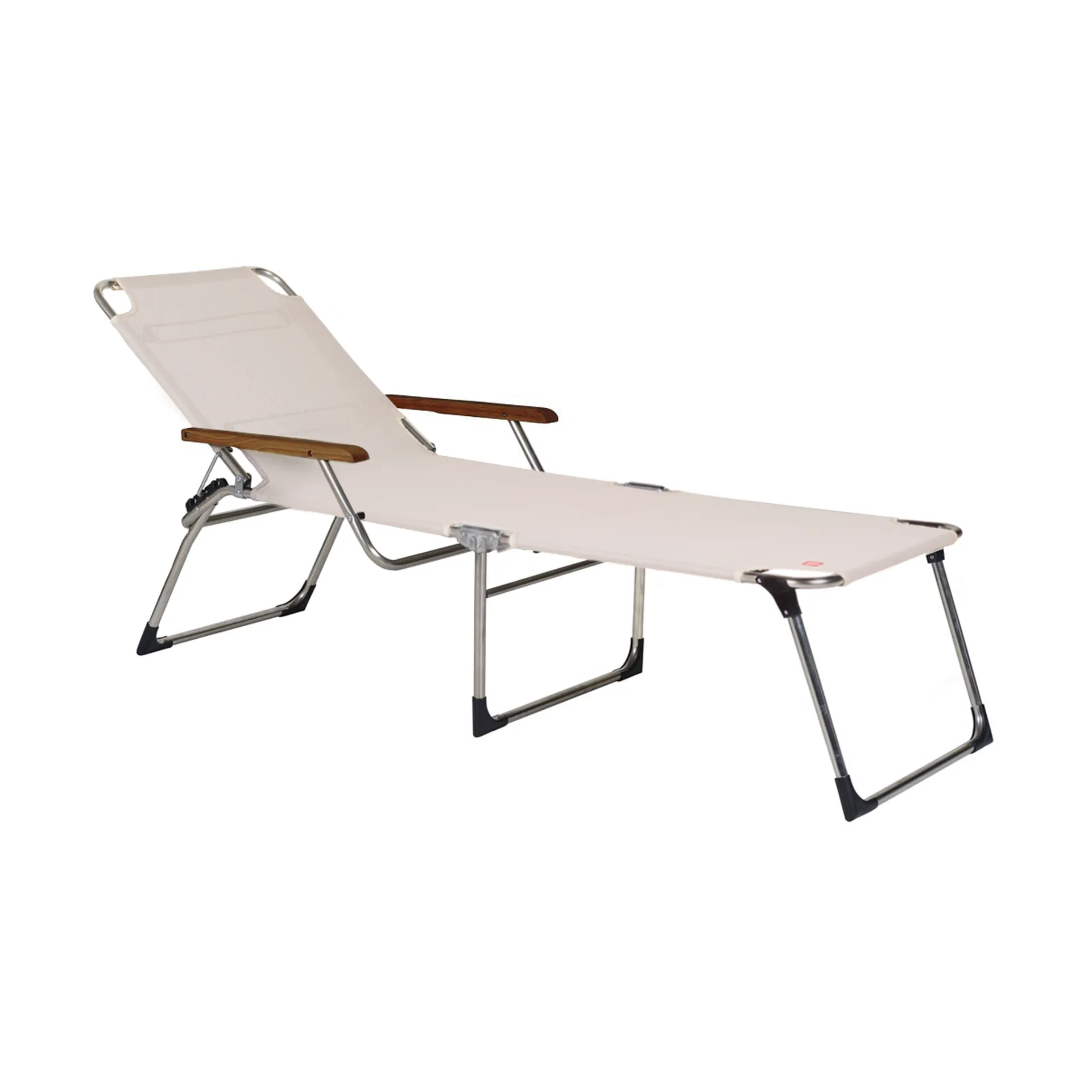 Amigo solsäng hög med armstöd, White-beige Fiam