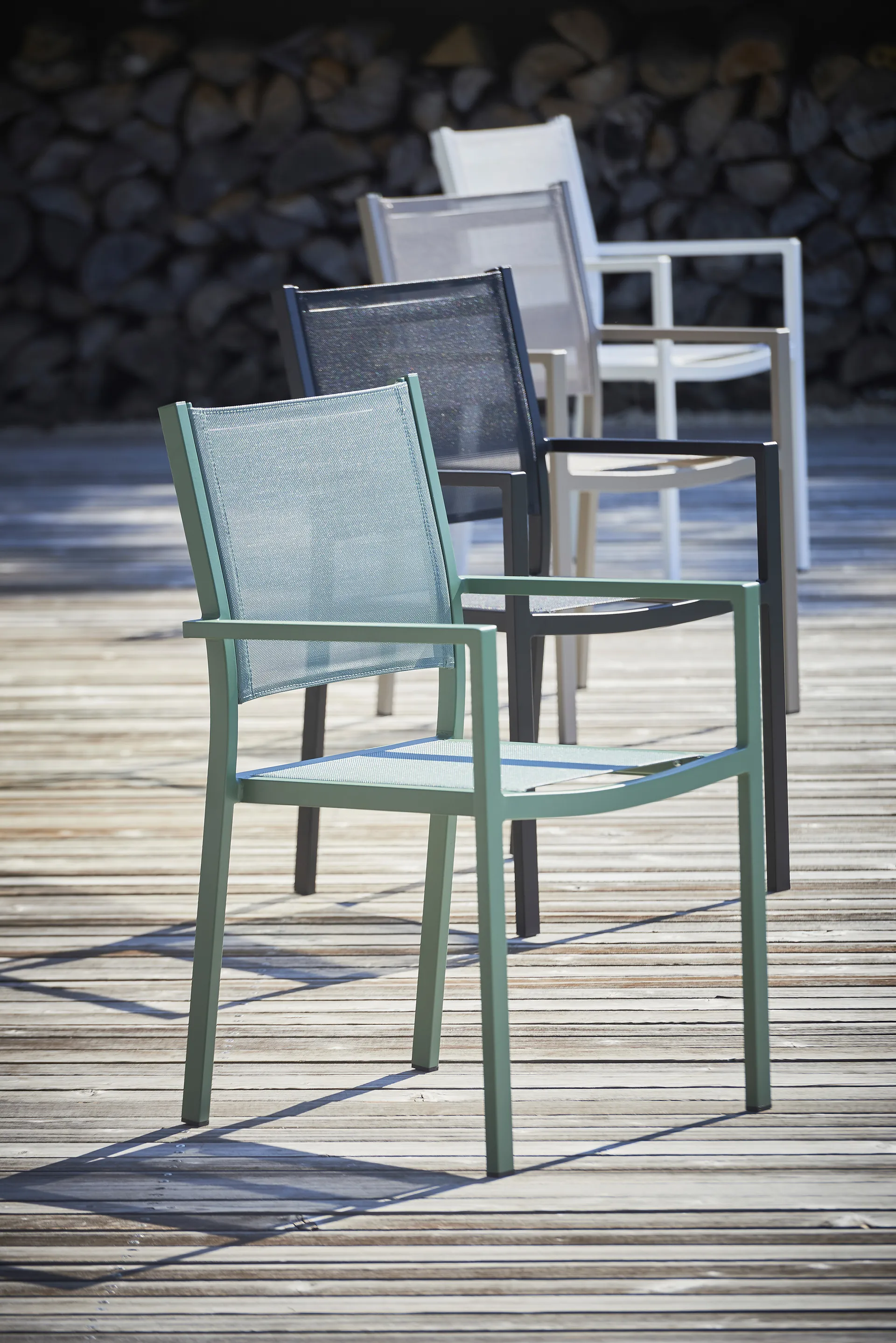 Aria stol, Sage green (grön) Fiam