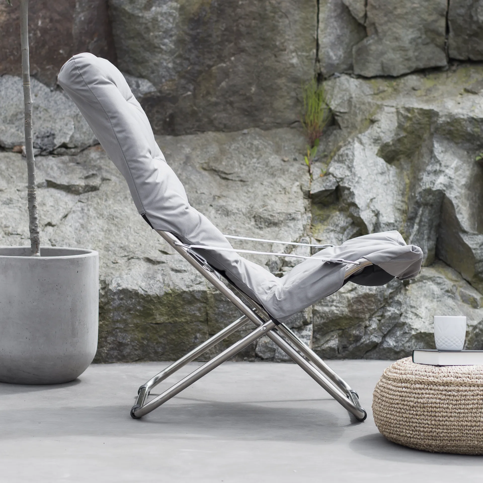 Fiesta Soft solstol, Grey-aluminium Fiam