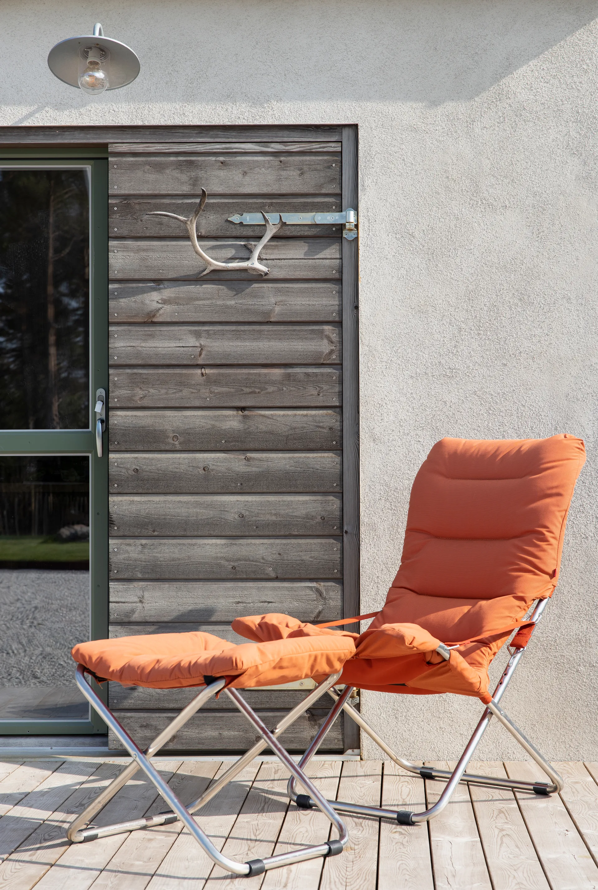 Fiesta Soft solstol, Orange-aluminium Fiam