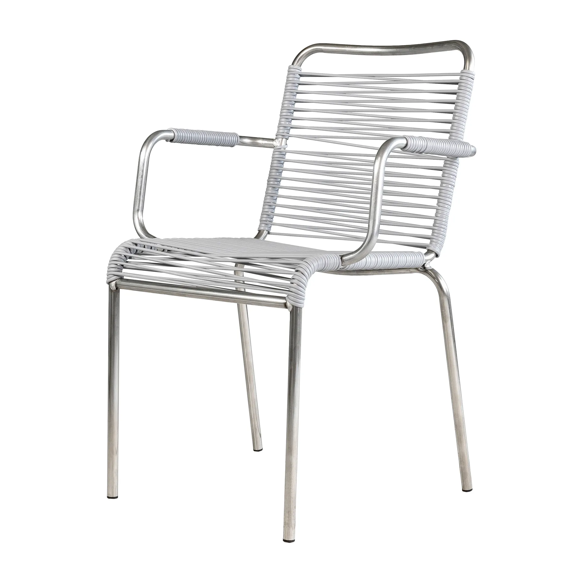 Mya karmstol aluminium, Grey Fiam