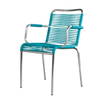 Mya Spaghetti karmstol - Turquoise - Fiam