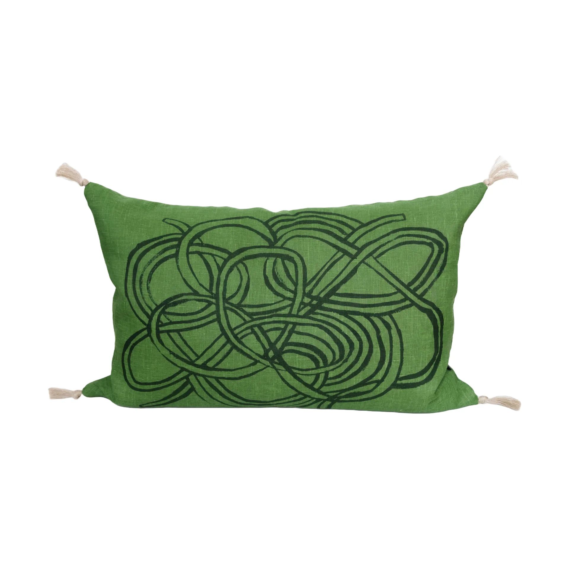 Knutar kuddfodral 38x58 cm, Green Fine Little Day