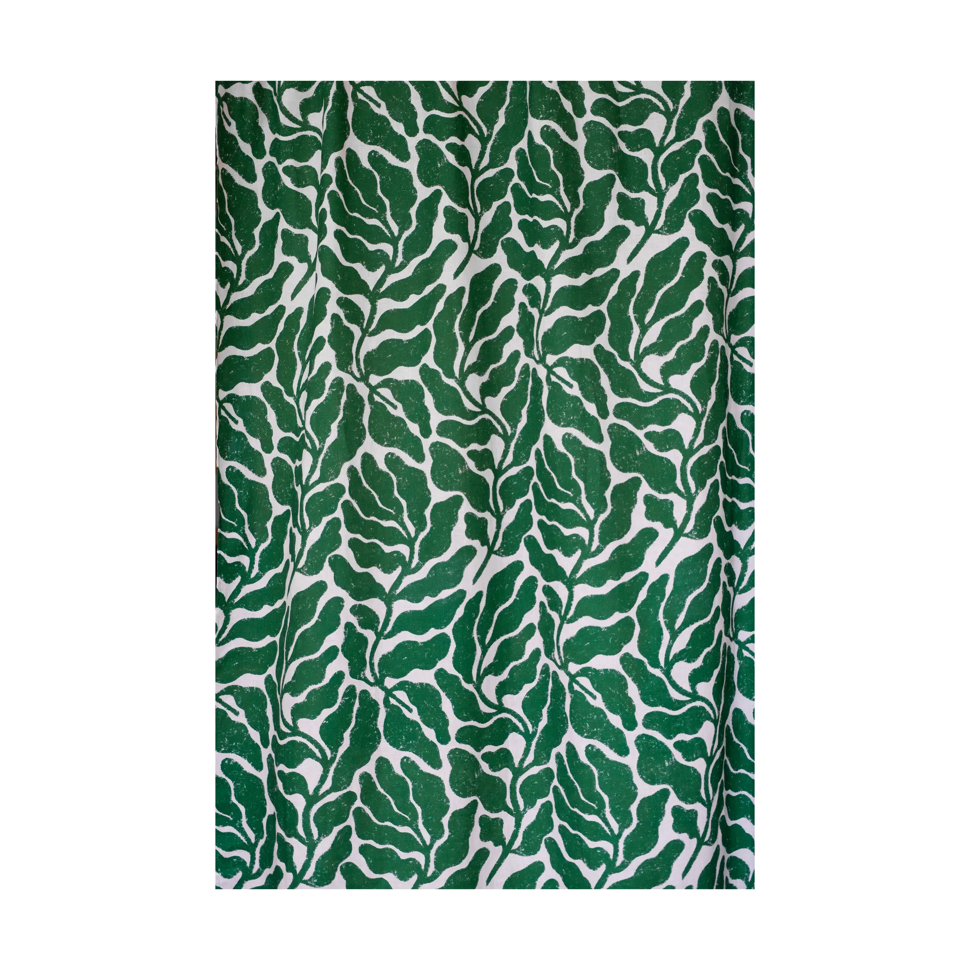 Leaves gardinlängd 147x250 cm, Green Fine Little Day