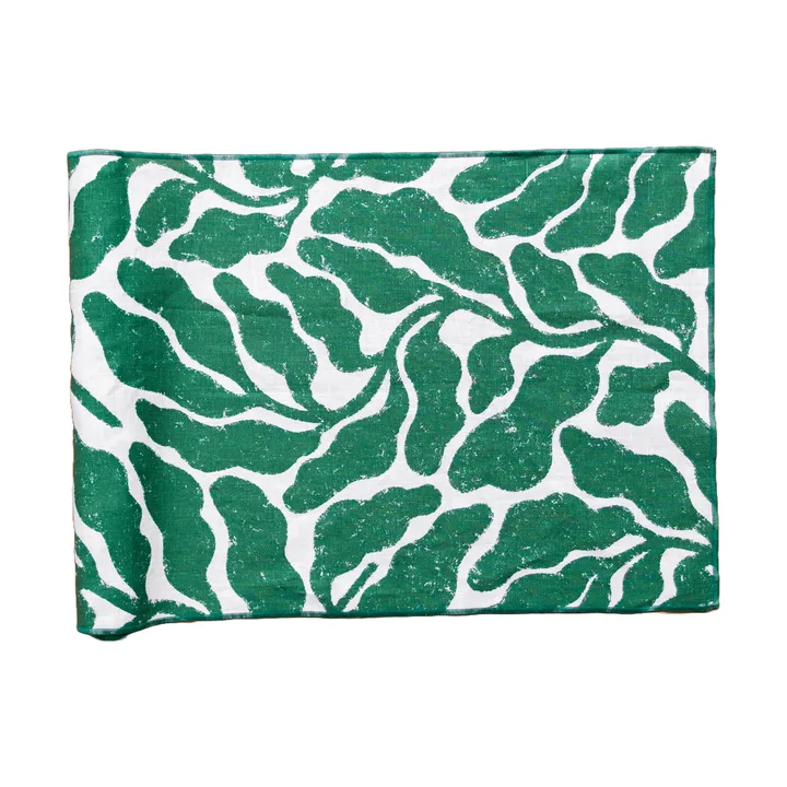 Leaves löpare - Green, 45x180 cm - Fine Little Day