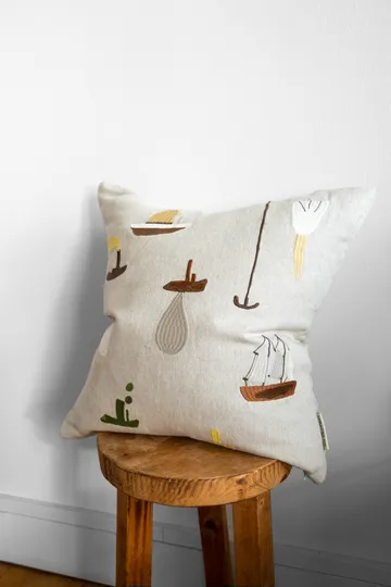 Sail With Me kuddfodral 48x48 cm - Grå - Fine Little Day