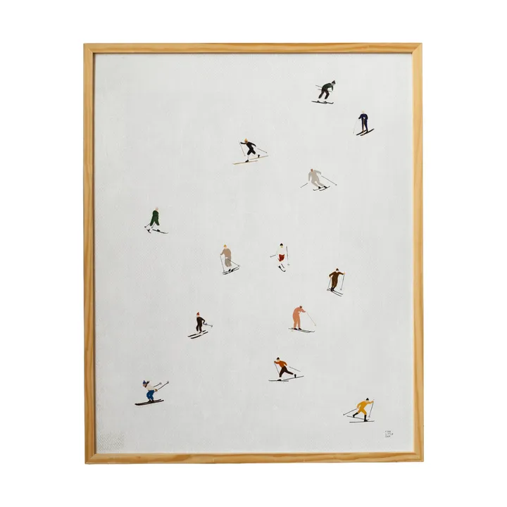 Skiers poster 40x50 cm - Ljusgrå - Fine Little Day