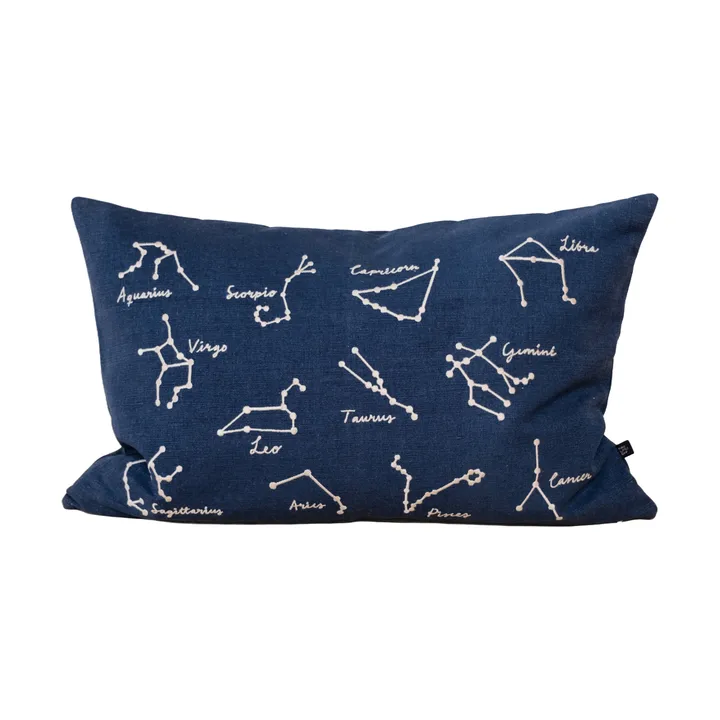 Stjärntecken kuddfodral 38x58 cm - Blue-White - Fine Little Day