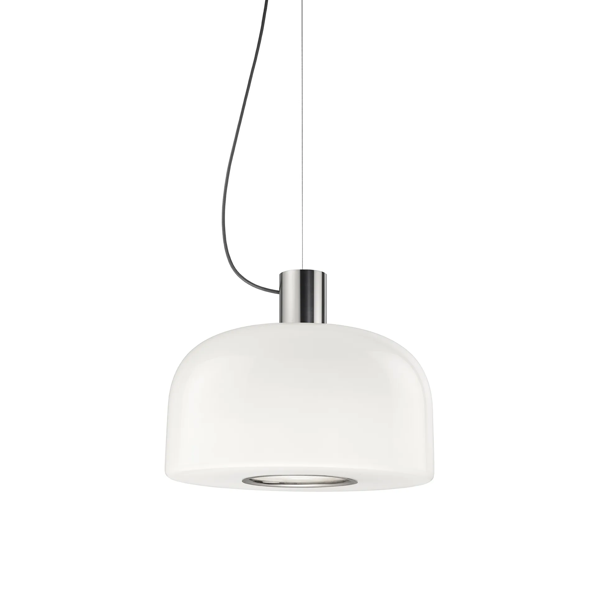 Bellhop Glass S1 pendel, Bright aluminum Flos