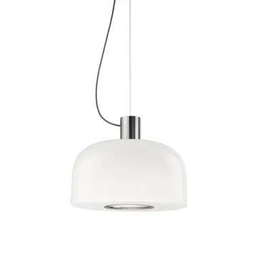 Bellhop Glass S1 pendel - Bright aluminum - Flos