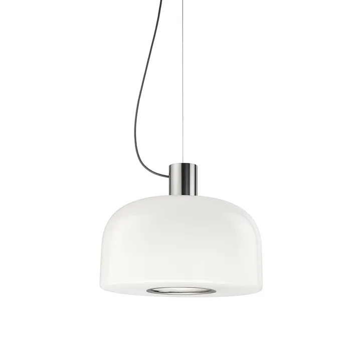 Bellhop Glass S1 pendel - Bright aluminum - Flos