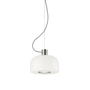 Bellhop Glass S1 pendel - Bright aluminum - Flos
