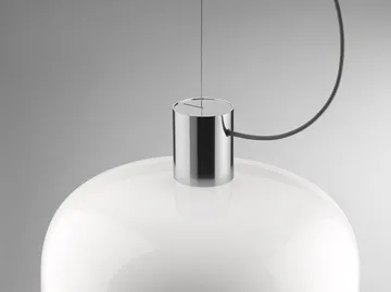 Bellhop Glass S2 pendel - Bright aluminum - Flos