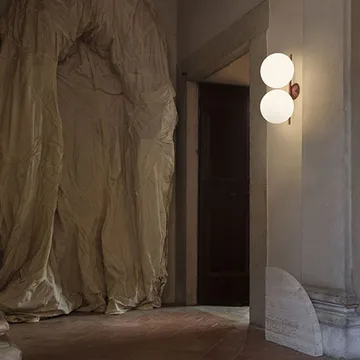 IC lights C/W1 Double vägglampa - Krom-opal - Flos