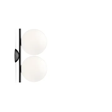 IC lights C/W1 Double vägglampa - Svart-opal - Flos