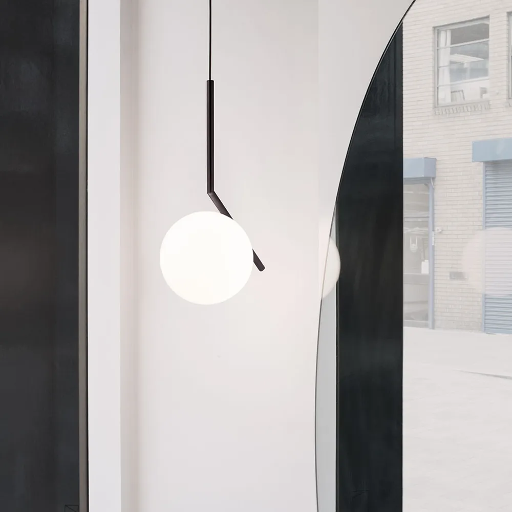 IC lights S2 pendel, Krom-opal Flos