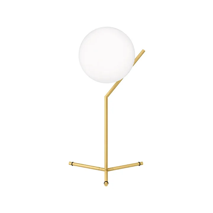 IC Lights T1 High bordslampa - Borstad mässing-opal - Flos