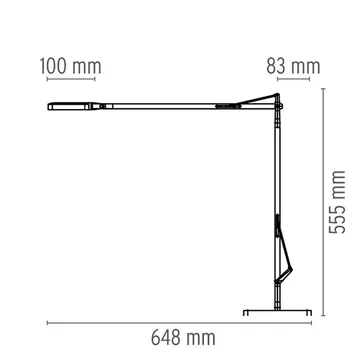 Kelvin T LED bordslampa - Svart blank - Flos
