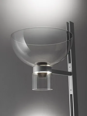 Nocturne F1 bowl golvlampa - silver - Flos