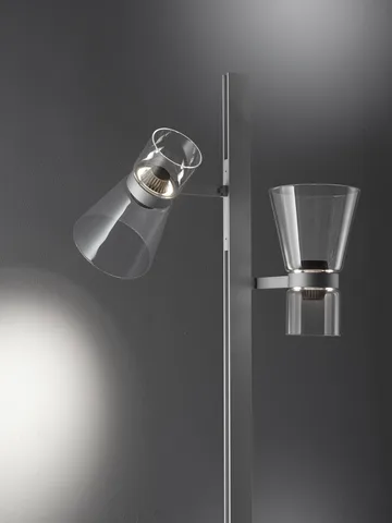 Nocturne F2 cone golvlampa - Silver - Flos