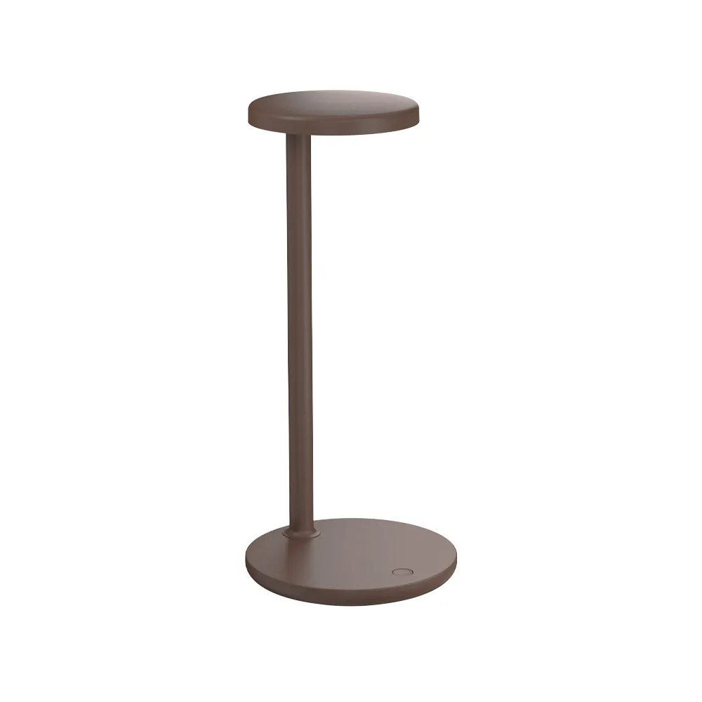Oblique bordslampa, Brun Flos