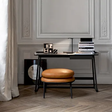 Oblique Qi bordslampa - Brun - Flos