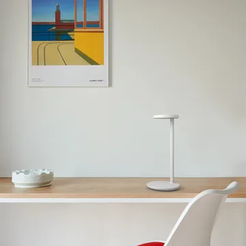 Oblique Qi bordslampa - Brun - Flos