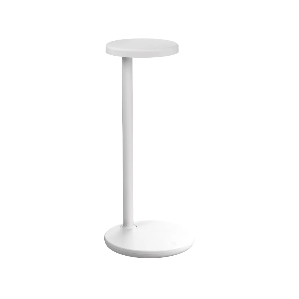 Oblique Qi bordslampa, Vit Flos