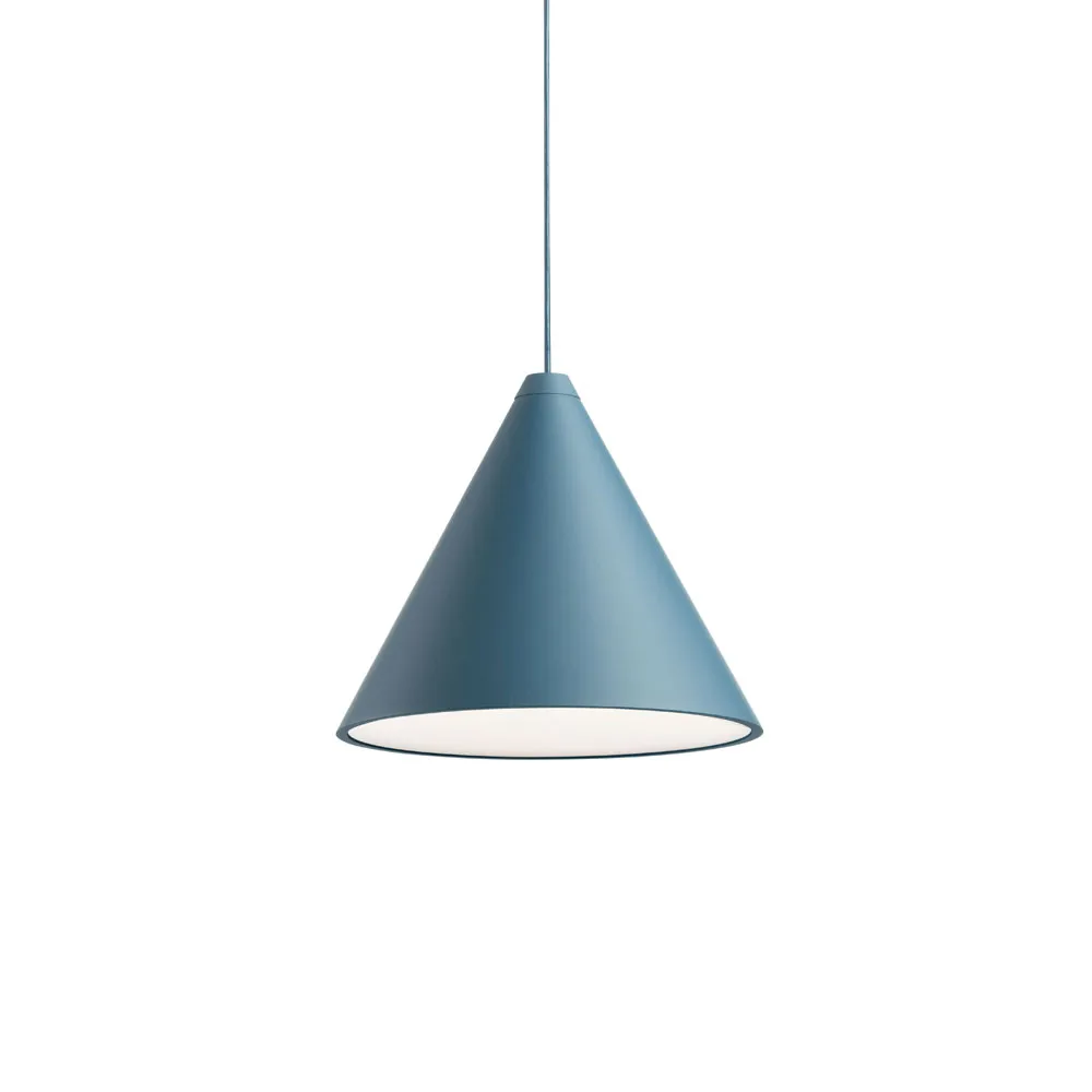 String Light Cone pendel, Blå, 22 m kabel Flos