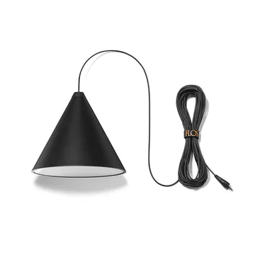 String Light Cone pendel - Svart, 12 m kabel - Flos