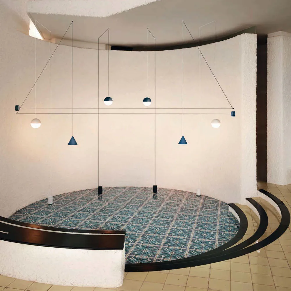 String Light Sphere pendel, Vit, 22 m kabel Flos