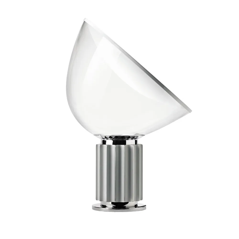 Taccia PMMA bordslampa, Silver, LED Flos