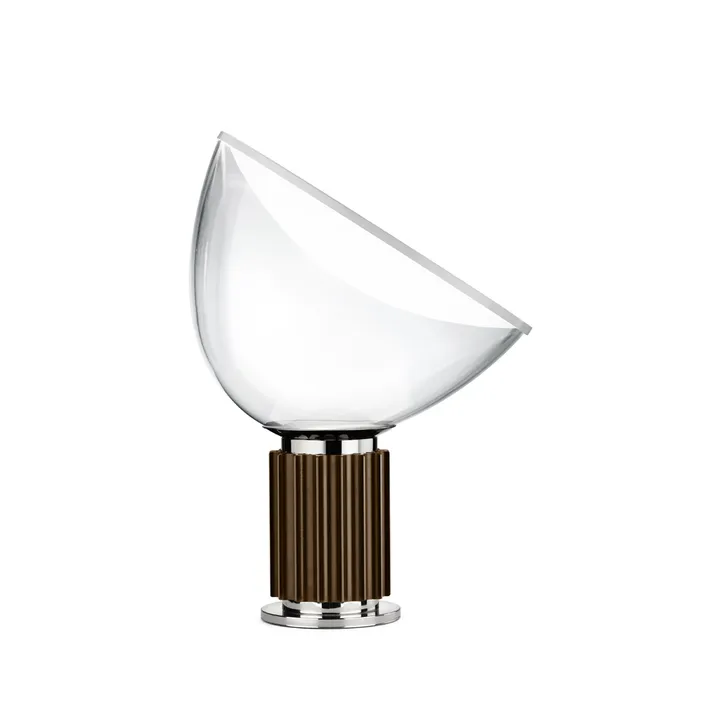 Taccia Small bordslampa LED 48,5 cm - Brons-glaskupa - Flos