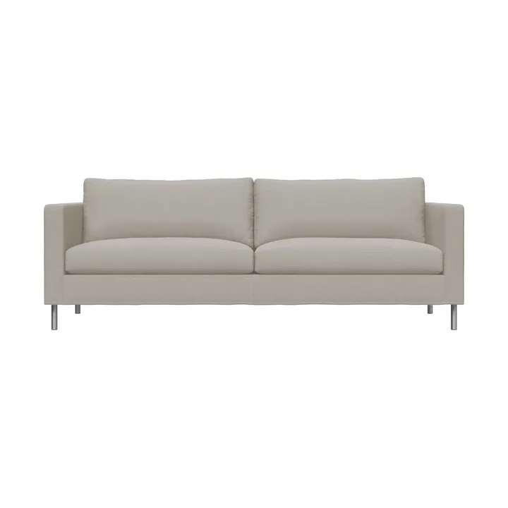 Alex 2,5-sits soffa - Tyg Hiro Sand-aluminiumben - Fogia