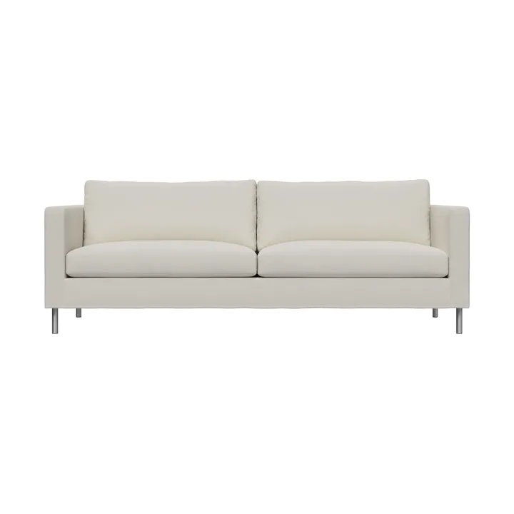 Alex 2,5-sits soffa - Tyg Hiro White-aluminiumben - Fogia