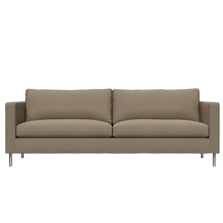 Alex 2,5-sits soffa - Tyg noah 18 mole, aluminiumben - Fogia
