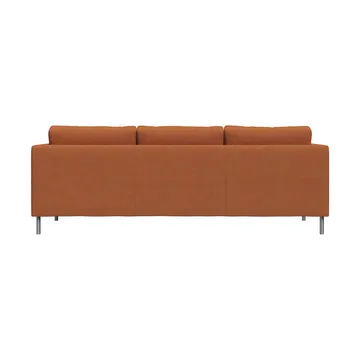 Alex 3-sits soffa - Tyg Hiro Rustred-aluminiumben - Fogia