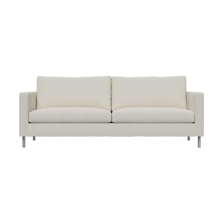 Alex High 2,5-sits soffa - Tyg Hiro White-aluminiumben - Fogia