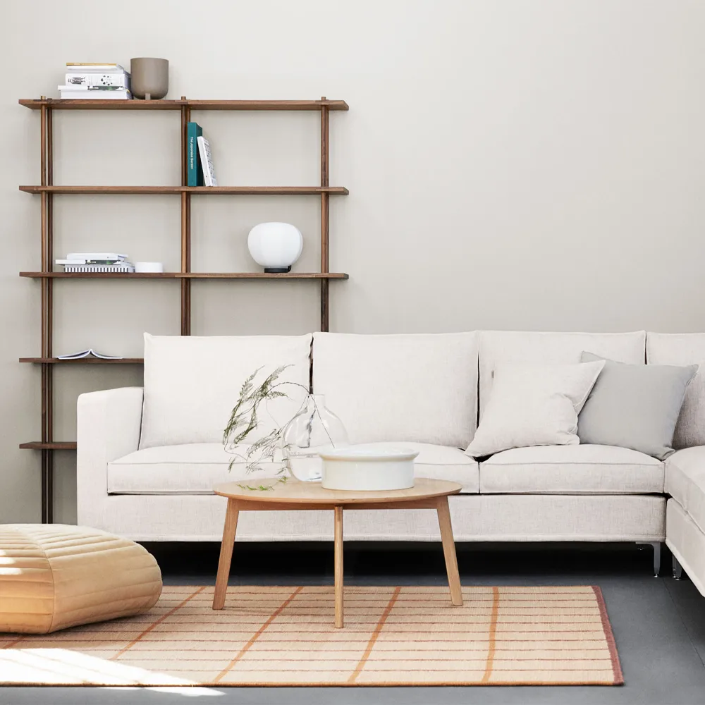 Area soffbord, ask svartbets, ø80 h.28 cm Fogia