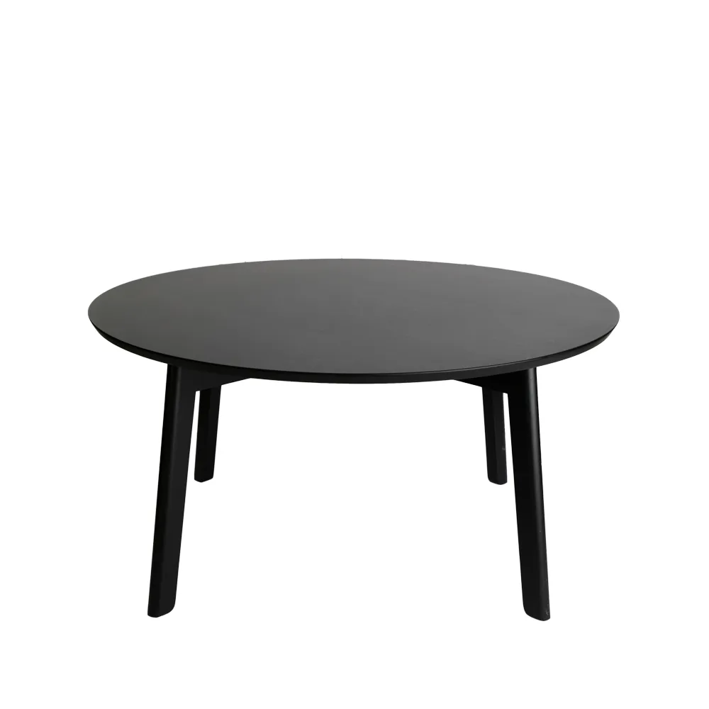 Area soffbord, ask svartbets, ø80 h.39cm Fogia