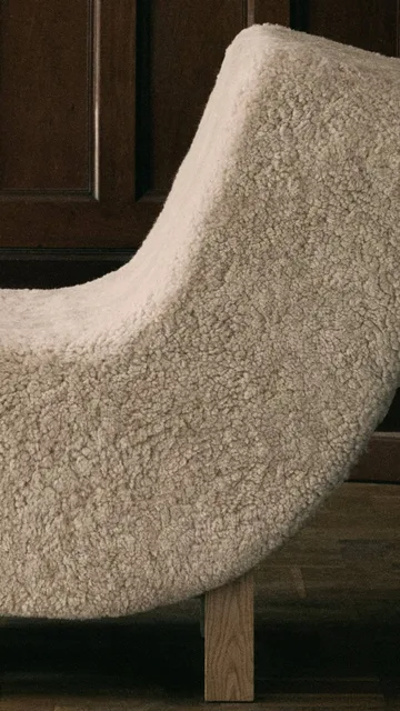 BD1 Lounge Chair - Fårskinn Mohawii-lackerad ek - Fogia