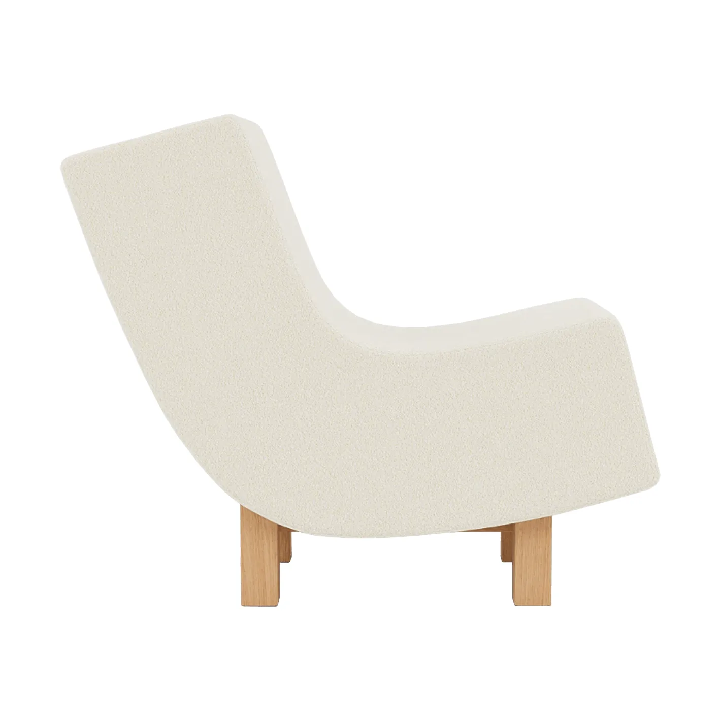 BD1 Lounge Chair, Tyg Karakorum 001-lackerad ek Fogia