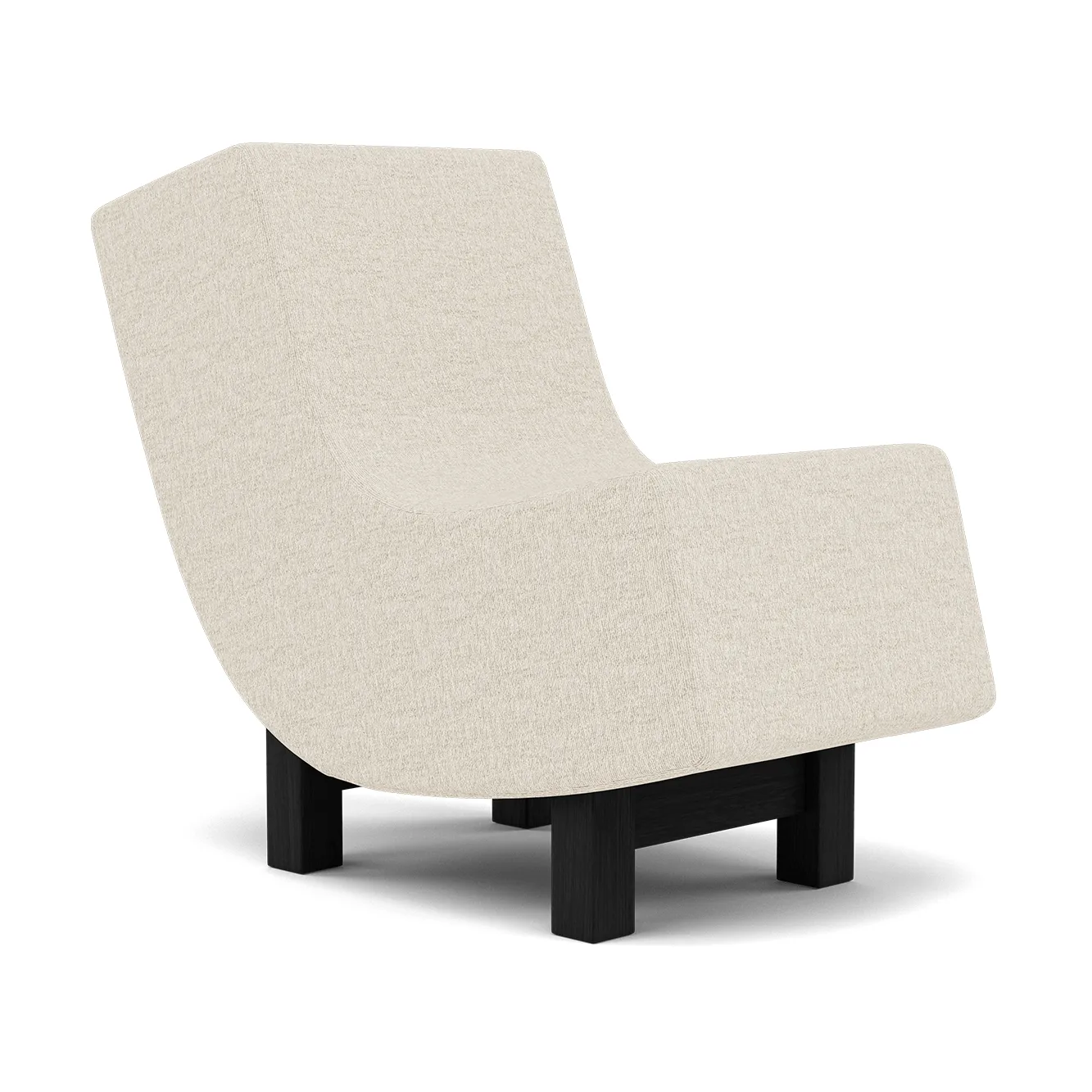 BD1 Lounge Chair, Tyg Moss 0004-svart ek Fogia