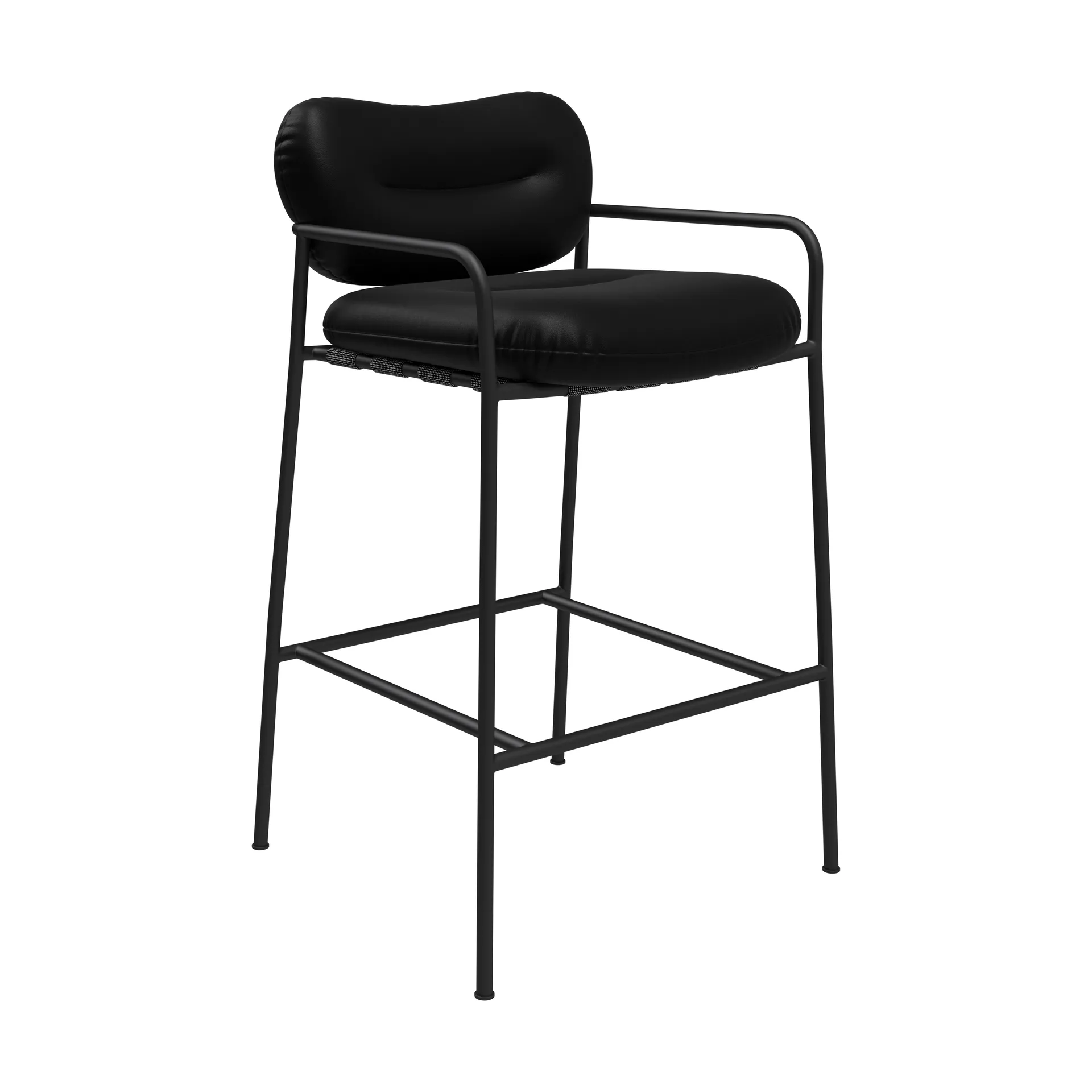 Bollo barstol low 65 cm, Elmotique 99001 svart-svart Fogia
