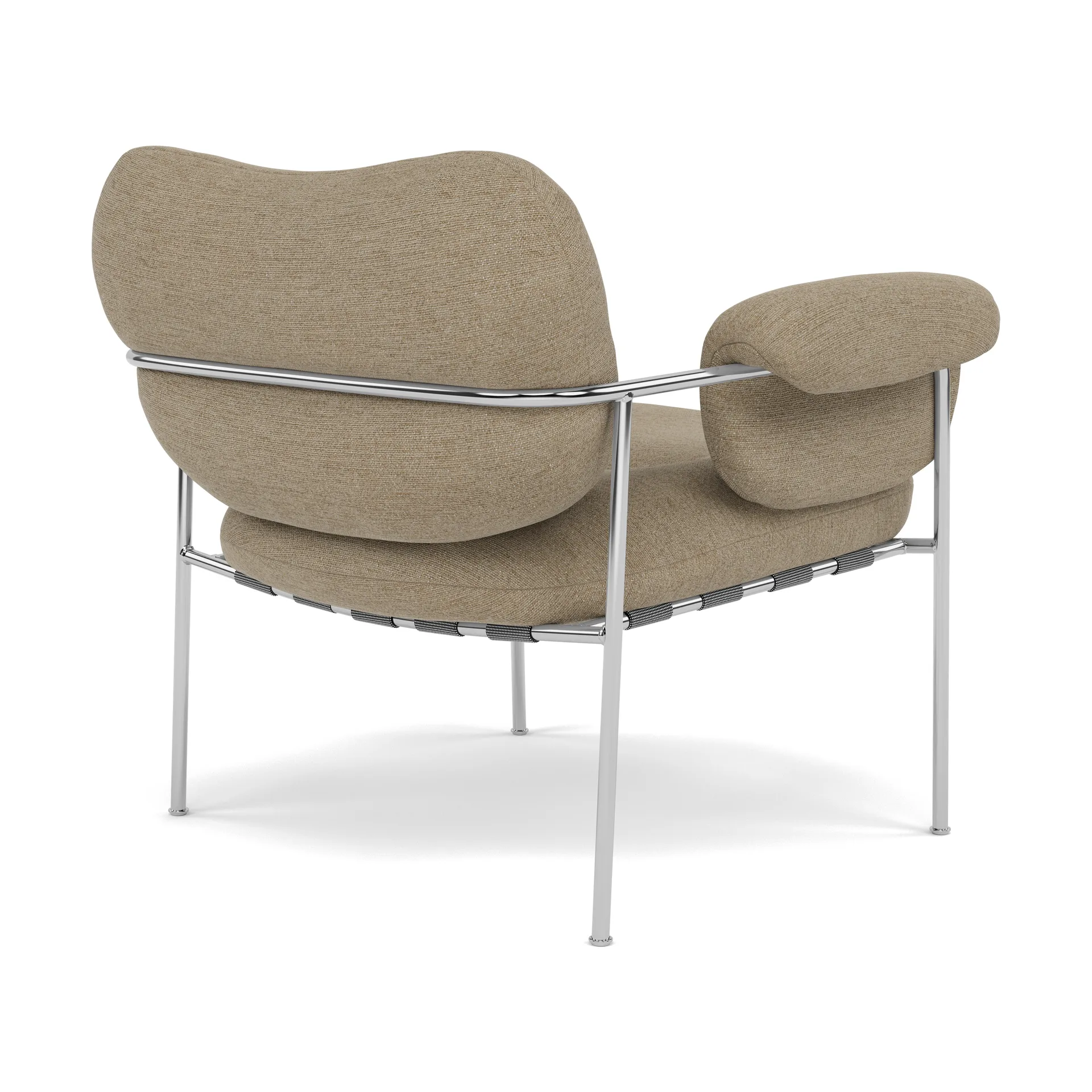 Bollo fåtölj, Ecriture 0240-polished stainless steel Fogia